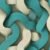 Beige / Teal