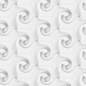 Geometric Hexagonal Spiral Wallpaper